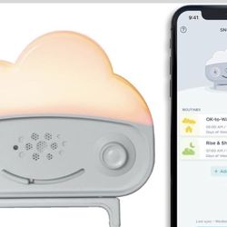 Portable Baby Sound Machine with Night Light - 12 Soothing Sounds for Sleep Training, Grey