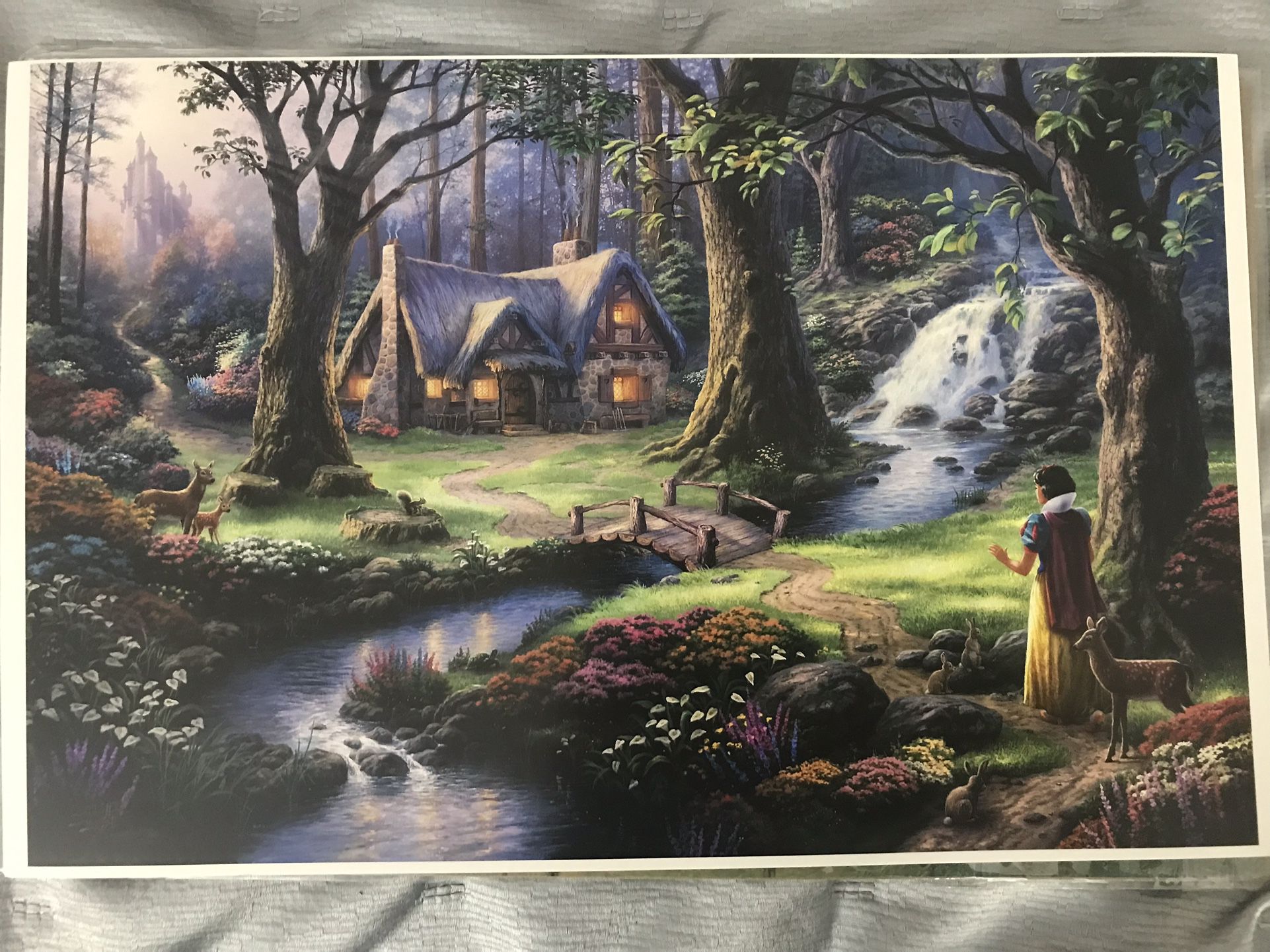 Disney Thomas Kinkade Snow White Print