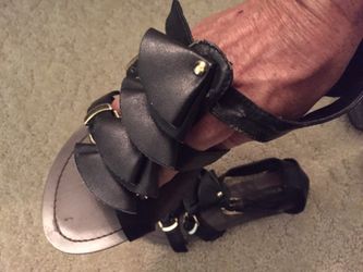 Celeste black gladiator style sanders size 8