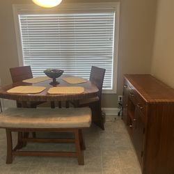 Dining Room Table Set with Buffet