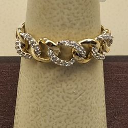 14K RING, ANILLO (SIZE 7)