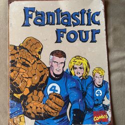 Retro Fantastic Four Metal Sign