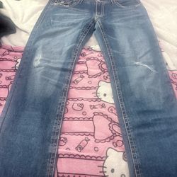 dark blue jeans, true religion size 38 by 34 