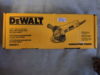New DeWalt 4-1/2in Small Angle Grinder W One Touch Guard Corded $100 In Store Asking $80