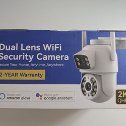 New AI Dual Lens Outdoor Security Camera 
