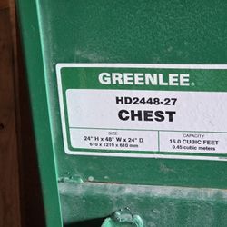 Greenlee 2448 Mobile Storage Chest 48 x 24 x 24" for Job site storage
