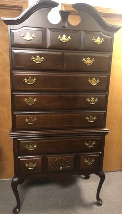 Dying to be Painted Bassett 2 Piece Tall Chest of Drawers 78x38x20