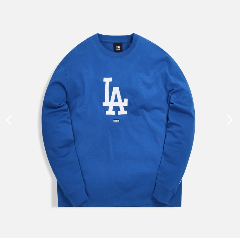 KITH FOR MAJOR LEAGUE BASEBALL LOS ANGELES DODGERS L/S TEE ( XL)