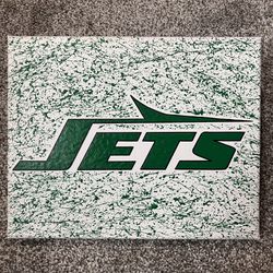 New York Jets Hand Painted Canvas 8x10