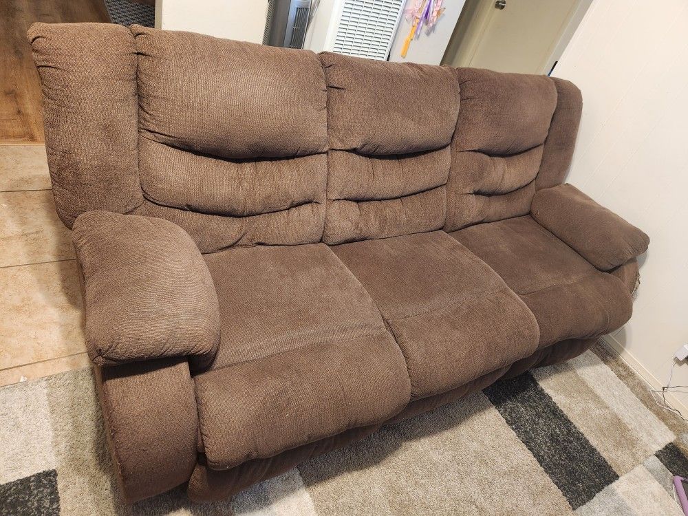 Brown Recliner Couch