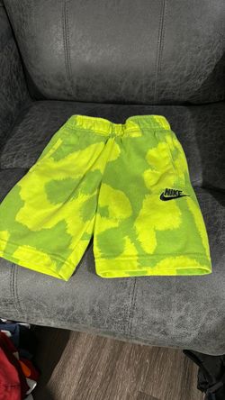 Nike lime green shorts kids