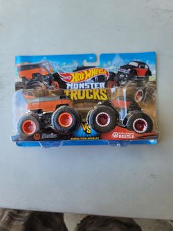 Hotwheels MONSTER TRUCKS Drag Bus VS VW Beetle