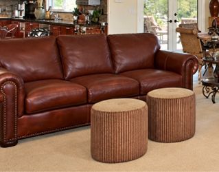 Leather couch x2