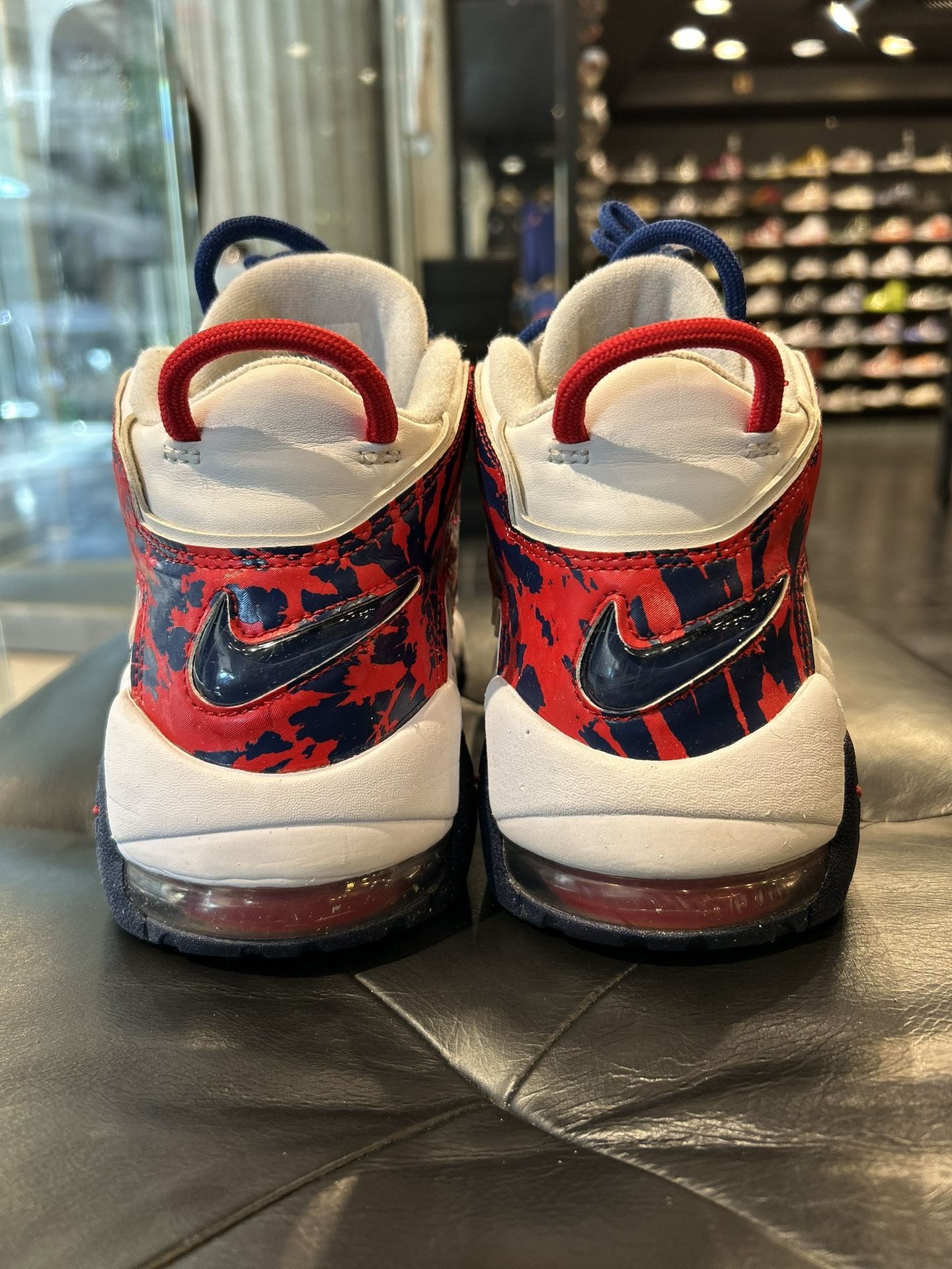 Nike Air More Uptempo Red Camo Size 8.5 Men Shoes Air More Uptempo 96 Red Toe GS – WOODstack main image 4