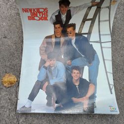 Vintage 1990 New Kids On The Block Poster