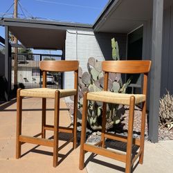 Danish Teak Barstools (set)