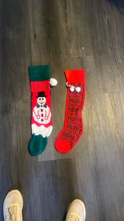 Knit Christmas Stockings Set of 2