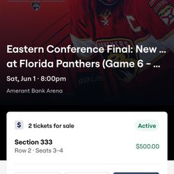 Panthers/Rangers Playoff Game 6 