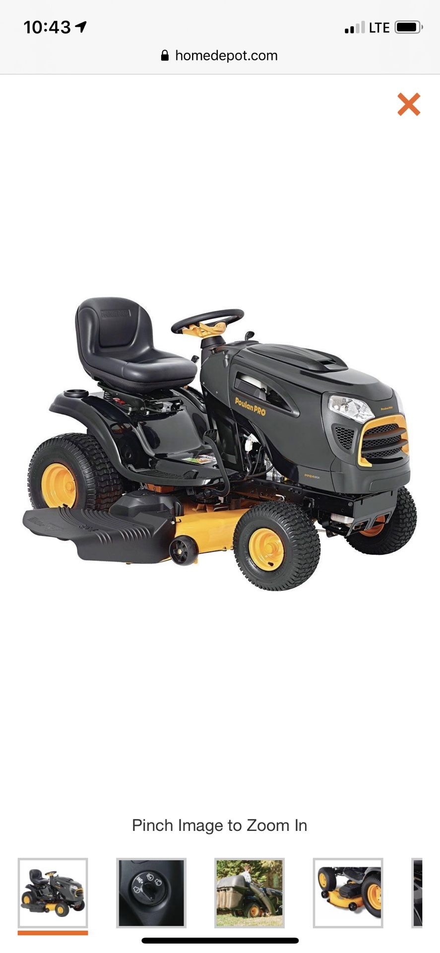 2017 poulan 54” lawn mower