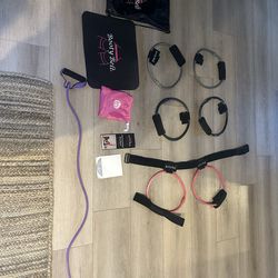Home Gym Resistance Band Set w/ Booty Belt – Glute Workout Kit