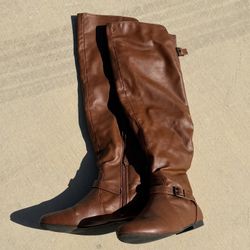 Women’s fall Brown Knee High Boots 