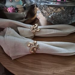 4 Anillos Y Servilletas 8 Piezas Por 45