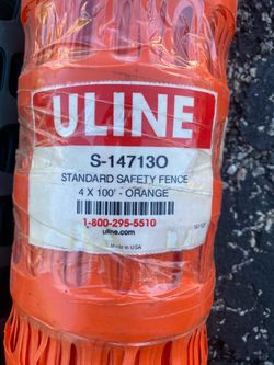 Uline safety fence