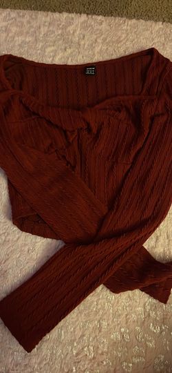 Red long sleeve shirt