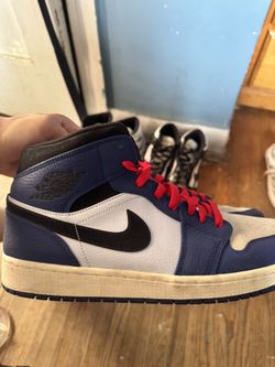 Jordan 1 Mid Deep Royal Blue Black