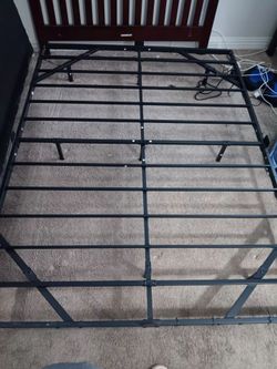 Floating queen size bed frame