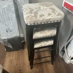 Cow Print Bar Stools