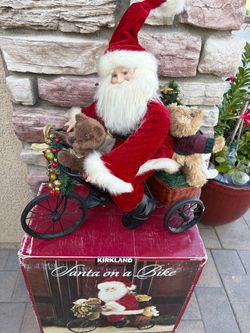 Kirkland Signature Santa on a Bike Figurine
