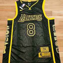 Kobe Bryant #8 #24 LA Lakers Black Mamba 8-24 Jersey Size EXTRA LARGE 