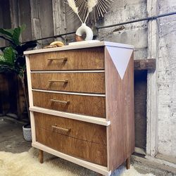 Original Mid Century Tallboy Dresser 