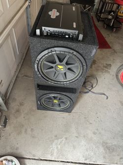 12” Kickers 1200 Watt Amp 400 Firm