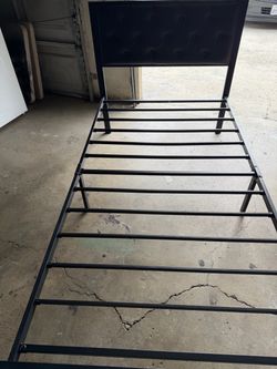 Twin size metal bed frame