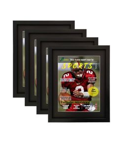 4-Pack Sports Magazine Display Frames
