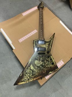 Dean Dave Mustaine Zero “In Deth We Trust” Electric Guitar + Band Signature