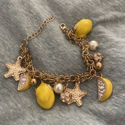 Lemon Summer Dream Charm Bracelet