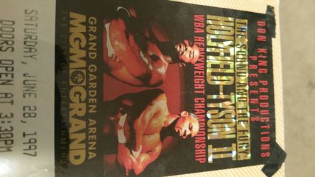 BOXING TICKET IRON MIKE TYSON VS EVANDER HOLYFEILD