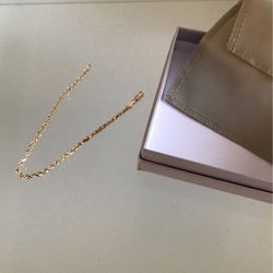 10kt Gold Rope Bracelet 
