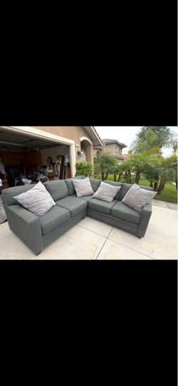 L- shape couch (2 pieces) - Heavy Duty $80.00 OBO