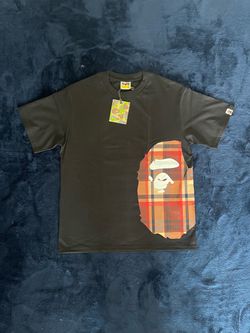 BAPE Ape Head Plaid Graphic T-Shirt
