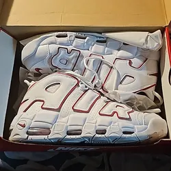 Men uptempo Nike sneakers size 10.5 used