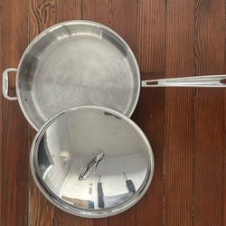 All-Clad Stainless Steel 6‑Qt Sauté Pan with Lid
