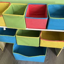 Colorful Toy Shelves