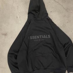 black essentials hoodie