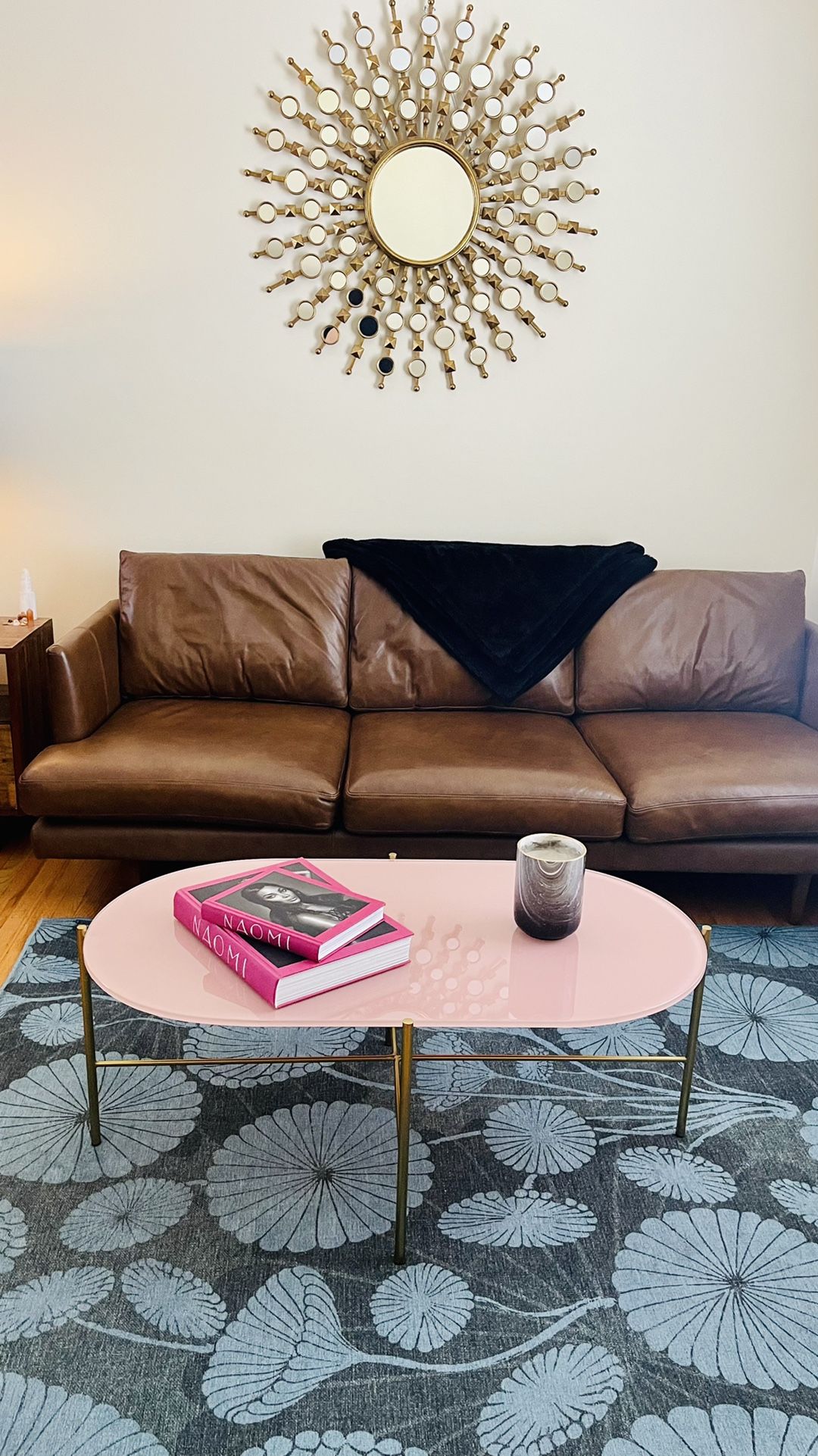 Article Silicus Pink Oblong Coffee Table
