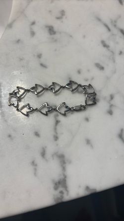 Sliver Bracelet, Birds And Gems
