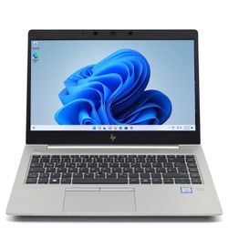 Aluminum HP EliteBook Pro Grade 14" Laptop Intel Core i5-8350u 16 GB RAM 512 GB SSD 1080P LCD Webcam Wi-Fi & Bluetooth Wireless Windows 11 Pro
